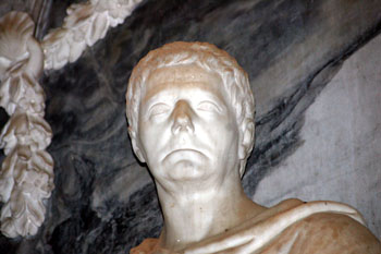 Sir Samuel Ongley's bust from his monument March 2008